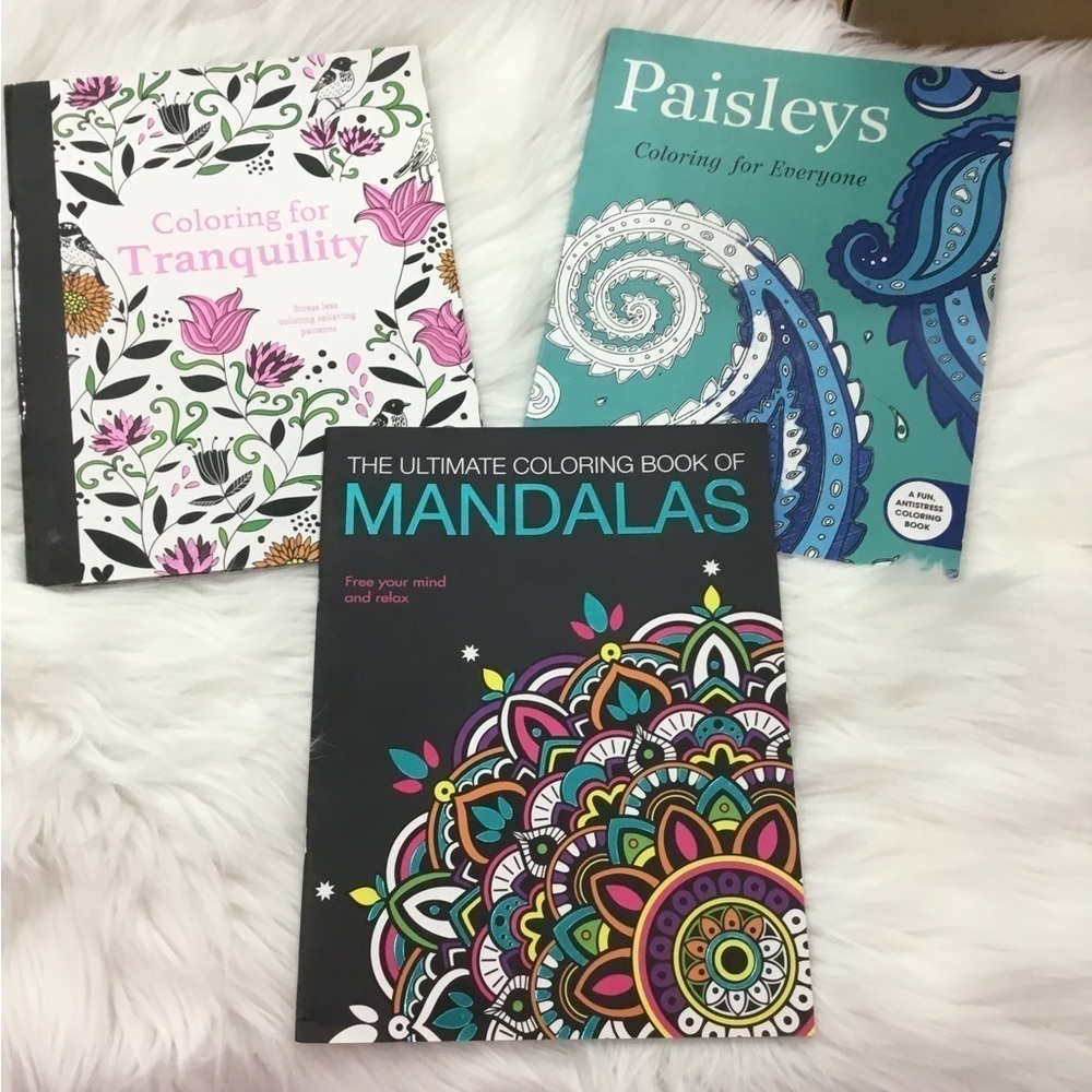 ANTI stress set of 3 coloring books